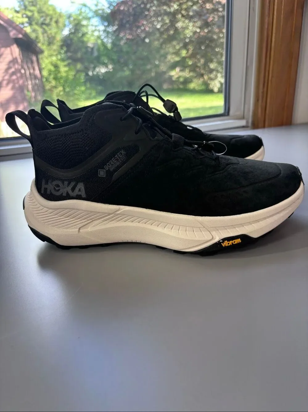 HOKA one Transport Chukka GTX shoes boots Black / Alabaster men’s 8 D NEW NO BOX